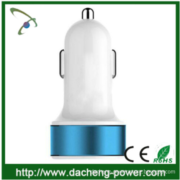 Factory supply mini bullet dual usb 2-port car charger adaptor 5V 3.1A